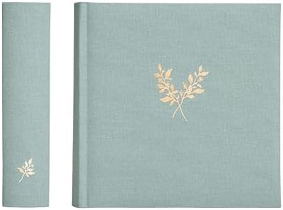 Elegant Linen Photo Album - 200 Acid-Free Pockets for 4x6 Pics - Perfect for Weddings & Gifts