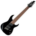 Ibanez RGMS8-BK RG series Multi-Scale 8-string Electric Guitar (Black)