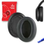 Crysendo Headphone Cushion for Son-y WH-H910N Wireless Headphones | Replacement Ear Cushion Foam Cover Ear Pads | Protein Leather & Memory Foam (Black)