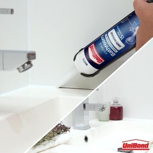 UniBond Anti-Mould White Sealant – Waterproof Bathroom & Kitchen