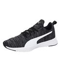 Puma Unisex-Adult Robust Knit Black-White Running Shoe - 9UK (37728201)