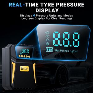 Ipflin 12V Digital Tyre Inflator – Portable Car Air Compressor