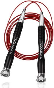 Huhloch High Speed Jump Rope - Self-Locking No-Screw Design, Weighted Jump Rope, 360° Fast Rotation, Silicone Textured Design, Non-Slip, Includes 2 Speed Ropes Cables for Optimal Fitness Training & More - CrossFit Jump Rope