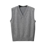 Black of Friday Deals 2024 Women's V Neck Ribbed Sweater Vest Casual Plain Knitted Jumper Vests 2024 Trendy Sweaters Cute Preppy Clothes My Orders Placed