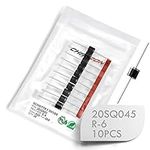 (Pack of 10 Pieces) Chanzon 20SQ045 Schottky Barrier Rectifier Diodes 20A 45V R-6 Axial 20 Amp 45 Volt