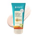 Pilgrim 5% Vitamin C Brightening Ultra Light Gel Sunscreen SPF 60 PA++++ 45ml | UVA/UVB Protection | No White Cast | Fights Tanning, Brightens Skin | Lightweight & Non-Greasy | For All Skin Type