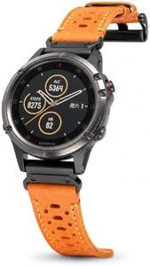Perforated Leather Band for Garmin Fenix MARQ QuickFit 22mm