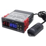 xcluma STC-3028 STC3028 Digital Temperature Humidity Controller Home Fridge Thermostat Hygrometer Control Switch AC 110 220V
