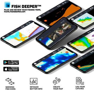 Deeper CHIRP+ 2 Castable GPS Fish Finder – Portable, Extended Battery, Night Cover