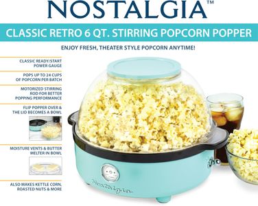 Nostalgia Retro Popcorn Maker – Classic Countertop Popcorn Machine