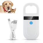 HERCHR Pet Microchip Reader Scanner,134.2KHZ Pet ID Tag Microchip Scanner with OLED Display,Rechargeable Microchip Reader RFID Animal Chip ID Scanner Handheld Animal Tag Scanner for Dog Cat Animal