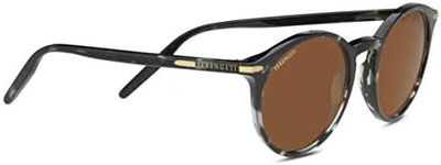 Serengeti Women's Leonora Mineral Polarized Drivers Lenses Sunglasses, Shiny Blue Tortoise