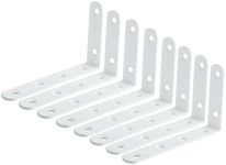 Mooche 8PCS White Shelf Brackets 12