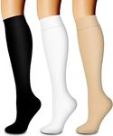 3 Pack Medical Compression Sock-Compression Sock for Women and Men-Best for Running,Nursing,Sports