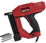LUMBER JACK 2in1 Electric Nail and Staple Gun Tacker, 60 Nails per Minute, Ergonomic Design, Depth Adjustment, Safety Switch, Includes 300 Staples & 100 Nails, Ideal for Upholstery & Wood