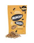 MUNCHY SEEDS - Honey Roasted, Sweet Mix of Sunflower & Pumpkin Seed, Protein Snack, Source of Fibre & Vitamin E, Gluten & Wheat-Free, for Kids & Adults, 450g