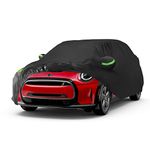 Proadsy Car Cover for Mini Cooper 2002-2023 2024, Waterproof All Weather for Automobiles, Windproof Snowproof Rain Hail Sun UV Protection Full Outdoor Indoor Exterior Car Covers, Black