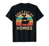 Vegan Don't Eat My Homies Funny Vegetarian T-Shirt