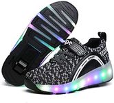 SDSPEED Kids Roller Skate Shoes with Single Wheel Shoes Sport Sneaker LED