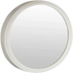 HOPE KART Plastic Mirror Wall Hanging for Bathroom Bedroom Dressing Table Makeup Beauty Mirror Washbasin Livingroom, 3mm (Round, 12 Inch Diameter)