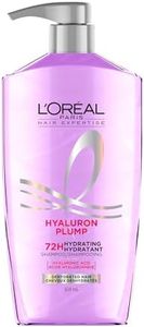 L'Oréal Paris Hair Expertise Hyaluron Plump Hydrating Shampoo with Hyaluronic Acid, for All Types of Dry Hair, Deeply Replumps with Hydration, Moisture and Bounce, 828ml