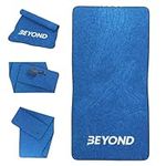 Beyond Premium Gym Towel - 100% Cotton, High Absorbent, 40x80cm Hand Towel, For Crossfit, Weightlifting, Gym, Zip Pocket - Navy Blue