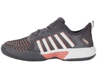 K-Swiss Women's Pickleball Supreme Shoe, Asphalt/White/Peach Amber, 10