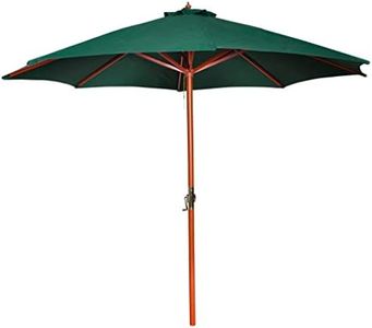 vidaXL Parasol Outdoor Patio Lawn Backyard Terrace Garden Beach Rot-proof Umbrella Sun Shade Shelter Sunblind Awning Canopy Green 258cm