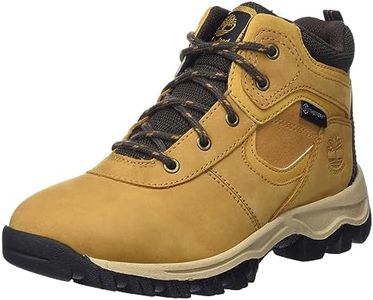 Timberland Unisex-Child Mt. Maddsen Waterproof Mid Leather Hiking Boot, Wheat Nubuck, 5 Toddler