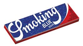 SMOKING Blue Regular Tree Free Small Size 70MM Cigarette Rolling Paper (Pack of 5 BOOKLETS)