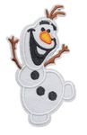 Fat-catz-copy-catz Cartoon Frozen Olaf The Snowman Embroidered Patch Badge Iron or Sew on Patch 9cm x 3cm