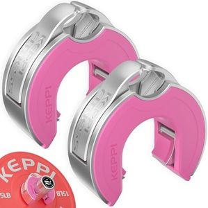 Keppi Fitness Barbell Clips, C-Shape Barbell Clamps for Weight Lifting Bar, Fast Lock/Removal Weight Clips Barbell Collars 2 Inch Olympic Gym Equipment