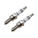 The Lord of the Tools 2pcs CR8E/CR9E Spark Plug Motorcycle Spark Plug Replacement Spark Plug 10mm Thread Improved Fuel Efficiency for RG94C (CR8E/CR9E Random Delivery)