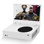 G-STORY 14‘’ Portable Monitor for Xbox Series S 4K Portable Gaming Monitor IPS Screen for Xbox Series S（not Included） with Two HDMI, HDR, Freesync Game Mode Travel Monitor (14inch&4K)