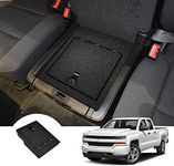 WASAI Underseat Gun Safe Vault - Premium Lockbox Compatible with 2014-2019 Chevrolet Silverado, GMC Sierra 1500, 2015-2020 Silverado, GMC Sierra 2500 3500 Series with Underseat Console Bench Seats.