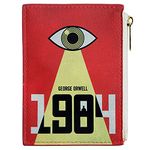 1984 by George Orwell Book Themed Coin Purse for Book Lovers - Ideal Literary Gifts for Book Club, Readers, Authors & Bookworms - Coin Pouch Wallet for Women by Well Read