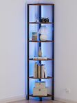 Furnulem 6 Tier Corner Shelf with L