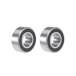 uxcell 3205-2RS Angular Contact Ball Bearing 25x52x20.6mm Sealed Bearings 5205-2RS 2pcs