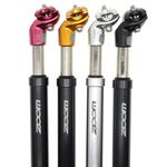 DJC Bike Suspension Seatpost Shock Absorber Damper Post 27.2 30.9 31.6 mm, Lightweight Aluminum Body (Black Head, 27.2mm)