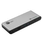 SIIG Thunderbolt 4 Docking Station - Quad 4K / Single 8K, 60W PD, 3X TB4 40G (USB-C), 2X USB-A 5G, Gigabit Ethernet, Support Mac M1/M2/M3 Pro & Max & Windows(Intel/AMD/Snapdragon) (JU-DK0U11-S1)