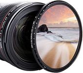 JJC 55mm Variable Neutral Density Filter ND2 to ND400, Slim Fader ND Filter for Sony A6600 A6500 A6400 A6000 with E 18-135mm f/3.5-5.6, Sigma 56mm f/1.4 DC DN Lens& More with 55mm Thread