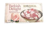 Koska Turkish Delight Rose Flavoured Candy Gift Box 17.64 oz 1.10 Ibs 500 gr Lokum