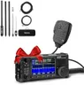 Xiegu X6100 HF Radio Transceiver, 10W Full Mode SDR Radio Supports BT with 4" LCD Screen, with Radioddity HF-009 Portable HF Antenna 5-50MHz