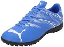 Puma TT 107478 Men's Soccer Cleat, Attackant, 24 Fall/Winter Color Blue Masing/Puma White (09), 26.5 cm