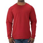 Jerzees Men's Adult Long Sleeve Tee, True Red, Large