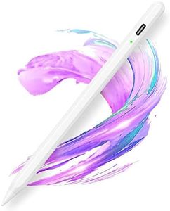 AMZCASE Stylus Pen for iPad 2018-2022, Pencil Compatible with Apple iPad 10/9/8/7/6th,iPad Mini 6/5th,iPad Air 4/3th,iPad Pro 11'/12,9',Capacitive pen with 4 Tips,Palm Rejection(White)