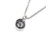 DETUCK Silver Compass Necklace, Navigation Compass Necklace for Women Men Best Friends, Necklace Compass Stylish Jewelry Gift Wrap