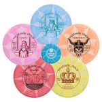 Westside Discs Five Disc Origio Burst Disc Golf Starter Set | King Distance Driver | Queen Distance Driver | Underworld Fairway Driver | Warship Midrange | Crown Disc Golf Putter (5 Pack)