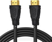 Sound Around 6ft’ High Definition HDMI Cord - Portable Universal Gold Plated HDMI Cable Wire Adapter - TV to Player/Speaker / Computer Audio Video Connection-Supports 1080p HD 4K, 3D-GAHDMI6 (Black)