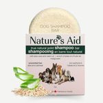 Nature's Aid Natural Dog Shampoo Bars for Coat Care, 2.5oz Bars, No Artificial Ingredients, Vegan & Cruelty-Free (Ultra Sensitive Unscented)